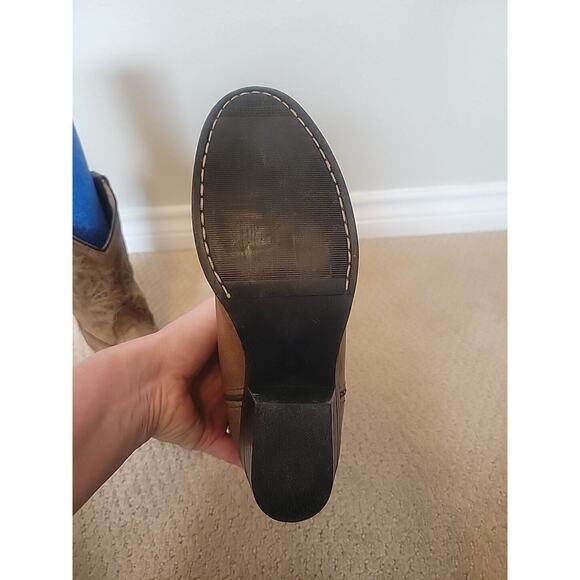 Red Ranch Children Leather Cowboy Boots Sz 2.5 - Picture 11 of 16